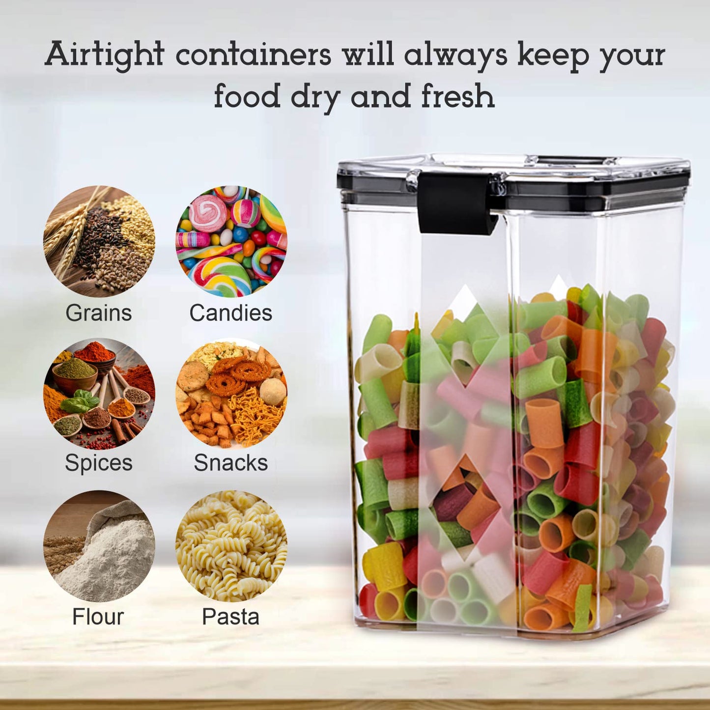 German-Quality Airtight Kitchen Storage Container Set β Durable, Stylish & BPA-Free