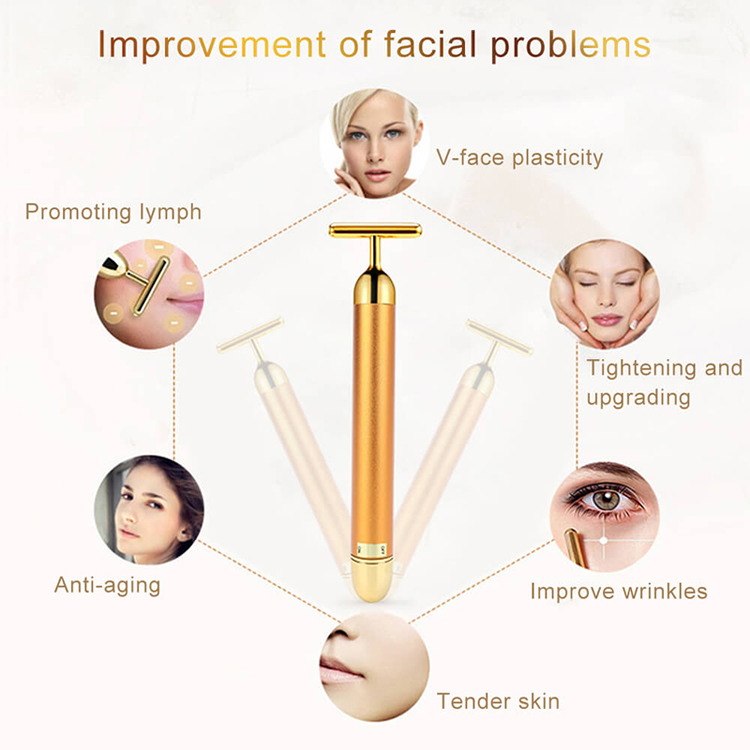 24K Gold Facial Massage Electric Roller | 🔥FLAT 61% OFF SALE🔥