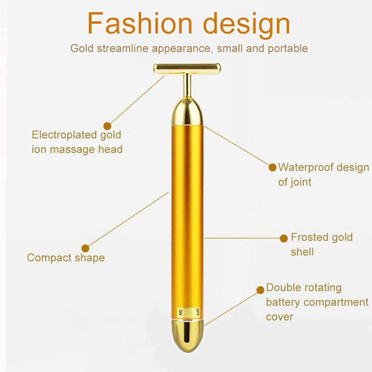 24K Gold Facial Massage Electric Roller | 🔥FLAT 61% OFF SALE🔥