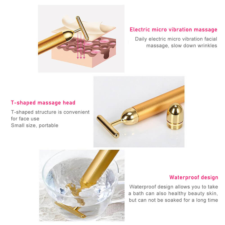 24K Gold Facial Massage Electric Roller | 🔥FLAT 61% OFF SALE🔥