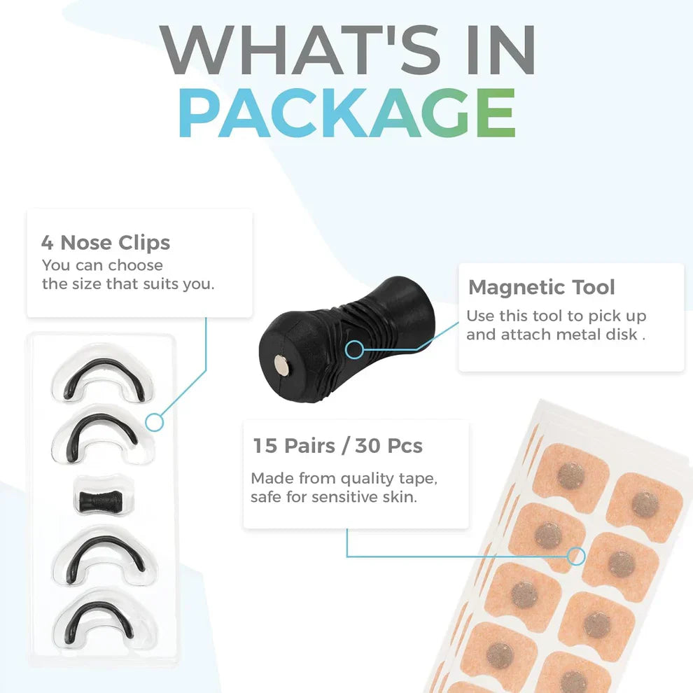Oxyboost™ Magnetic Nasal Breathing Strip – Breathe Easy, Sleep Deep, Perform Strong!