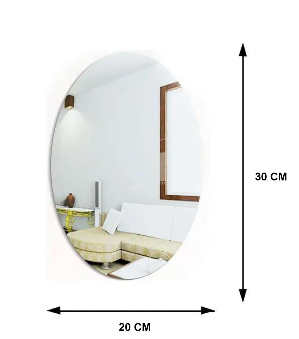 Acrylic Unbreakable Wall Mirror Set - Oval & Square Shapes - Buy 1 Get 1 Free! 🔥