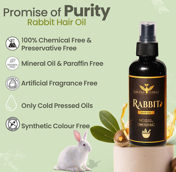 Rabbit Hair Growth Oil (Pack of 2) 🔥 BUY 1 GET 1 FREE 🔥 SALE 65% OFF🔥