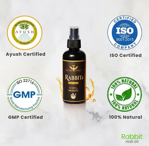 Rabbit Hair Growth Oil (Pack of 2) 🔥 BUY 1 GET 1 FREE 🔥 SALE 65% OFF🔥